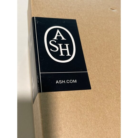 Ash Black Leather Texas Square Biker Boots Size 38 US 8 NEW - Picture 8 of 9